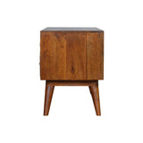 Carved Chestnut TV Unit