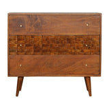 Carved Chestnut Chest