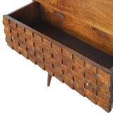 Carved Chestnut Chest