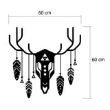 Metal Wall Art Deer Totem