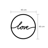 Love Metal Wall Art