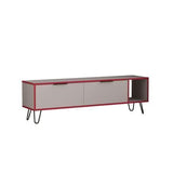 Abigail Tv Stand-L.Mocha-Burgundy-Modern Furniture Deals