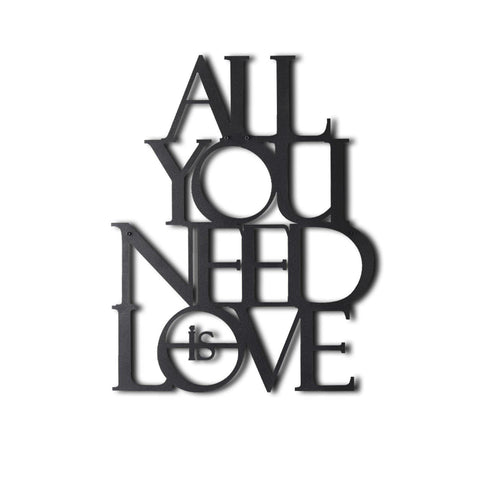 ALL YOU NEED IS LOVE Wall Art-Metal Wall Art-[sale]-[design]-[modern]-Modern Furniture Deals