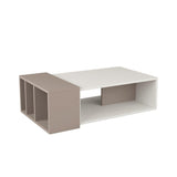 Anne Coffee Table-White-Mocha-Modern Furniture Deals