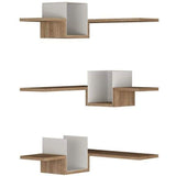 Ares Corner Shelf-Oak-White-Modern Furniture Deals