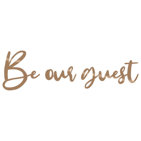 BE OUR GUEST - COPPER Wall Art-Metal Wall Art-[sale]-[design]-[modern]-Modern Furniture Deals