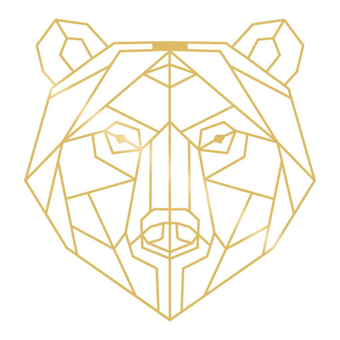 BEAR - GOLD Wall Art-Metal Wall Art-[sale]-[design]-[modern]-Modern Furniture Deals