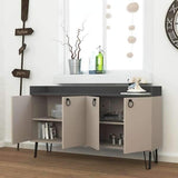 Beatrix Sideboard-L.Mocha-A.Grey-Modern Furniture Deals