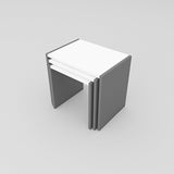 BION Nesting Tables - Anthracite - White - Anthracite-FURNITURE>LIVING ROOM TABLES>COFFEE TABLES-[sale]-[design]-[modern]-Modern Furniture Deals