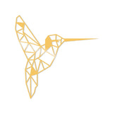 BIRD METAL DECOR - GOLD Wall Art-Metal Wall Art-[sale]-[design]-[modern]-Modern Furniture Deals