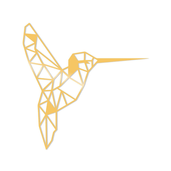 BIRD METAL DECOR - GOLD Wall Art-Metal Wall Art-[sale]-[design]-[modern]-Modern Furniture Deals