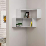 Block Corner Shelving Unit-Oak-Modern Furniture Deals