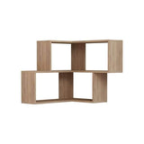 Block Corner Shelving Unit-Oak-Modern Furniture Deals