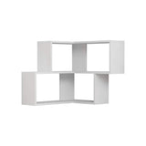 Block Corner Shelving Unit-White-Modern Furniture Deals