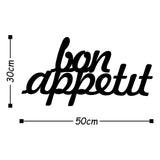 BON APPETIT 1 - BLACK Wall Art-Metal Wall Art-[sale]-[design]-[modern]-Modern Furniture Deals