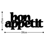 BON APPETIT 2 - BLACK Wall Art-Metal Wall Art-[sale]-[design]-[modern]-Modern Furniture Deals