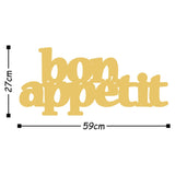 BON APPETIT 2 - GOLD Wall Art-Metal Wall Art-[sale]-[design]-[modern]-Modern Furniture Deals