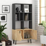 Bueno Bookcase-Grey-Mocha-Modern Furniture Deals