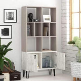Bueno Bookcase-Grey-Mocha-Modern Furniture Deals