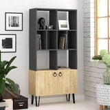 Bueno Bookcase-Grey-Oak-Modern Furniture Deals