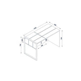 CARLOS - Walnut Desk-FURNITURE>DESKS-[sale]-[design]-[modern]-Modern Furniture Deals