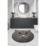 Cat - Anthracite Bath Mat-Bath Mat-[sale]-[design]-[modern]-Modern Furniture Deals
