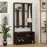 Chester Hall Stand-L.Mocha-A.Grey-Modern Furniture Deals