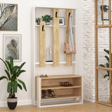 Chester Hall Stand-L.Mocha-A.Grey-Modern Furniture Deals