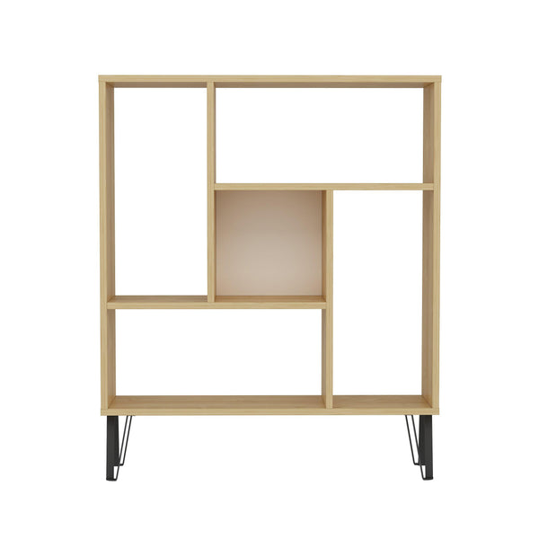 CLARK Bookcase Oak - White-FURNITURE>BOOKCASES-[sale]-[design]-[modern]-Modern Furniture Deals