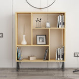 CLARK Bookcase Oak - White-FURNITURE>BOOKCASES-[sale]-[design]-[modern]-Modern Furniture Deals