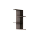 Compact Corner Shelf-Mocha-Dark Brown-Modern Furniture Deals