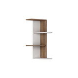 Compact Corner Shelf-White-Oak-Modern Furniture Deals