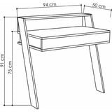 Compact Wall Desk-A.White-A.Grey-Modern Furniture Deals