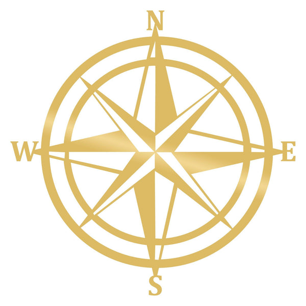 COMPASS - GOLD Wall Art-Metal Wall Art-[sale]-[design]-[modern]-Modern Furniture Deals