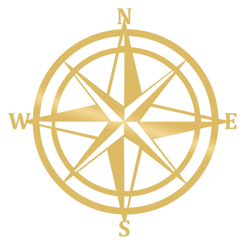 COMPASS - GOLD Wall Art-Metal Wall Art-[sale]-[design]-[modern]-Modern Furniture Deals