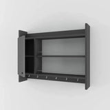 Corte One Door Kitchen Rack-Grey-Modern Furniture Deals