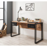 COSMOS Industrial 2 Drawer Home Office Desk-Desk-[sale]-[design]-[modern]-Modern Furniture Deals