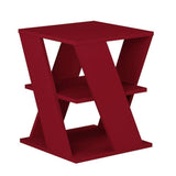 Cross Table-Burgundy-Modern Furniture Deals