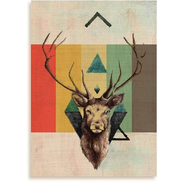 Deer Wooden Print-Modern Furniture Deals