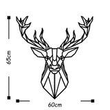 DEER4 - BLACK Wall Art-Metal Wall Art-[sale]-[design]-[modern]-Modern Furniture Deals