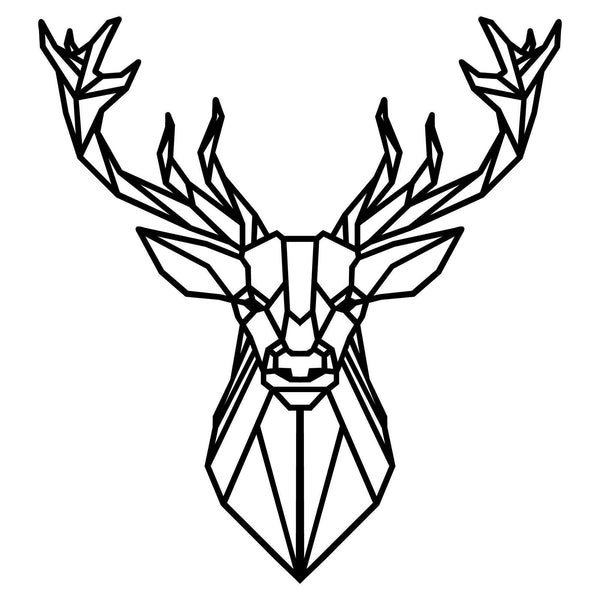 DEER4 - BLACK Wall Art-Metal Wall Art-[sale]-[design]-[modern]-Modern Furniture Deals