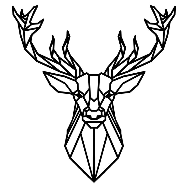 DEER4 - BLACK Wall Art-Metal Wall Art-[sale]-[design]-[modern]-Modern Furniture Deals