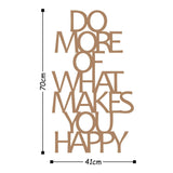 DO MORE OF WHAT MAKES YOU HAPPY - COPPER Wall Art-Metal Wall Art-[sale]-[design]-[modern]-Modern Furniture Deals