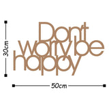 DONT WORRY BE HAPPY - COPPER Wall Art-Metal Wall Art-[sale]-[design]-[modern]-Modern Furniture Deals