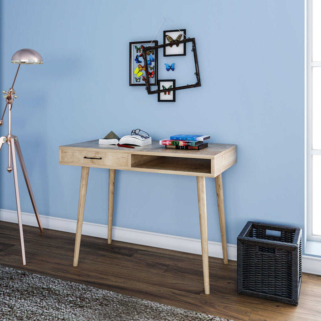 ECLEC One Drawer Scandinavian Desk Modern Furniture Deals