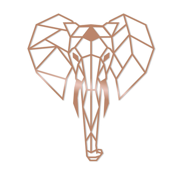 ELEPHANT - COPPER Wall Art-Metal Wall Art-[sale]-[design]-[modern]-Modern Furniture Deals