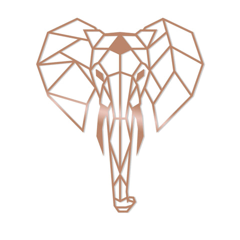 ELEPHANT - COPPER Wall Art-Metal Wall Art-[sale]-[design]-[modern]-Modern Furniture Deals