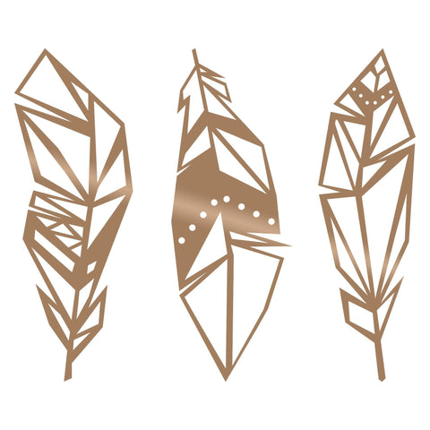 FEATHER - COPPER Wall Art-Metal Wall Art-[sale]-[design]-[modern]-Modern Furniture Deals