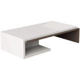 Featured Coffee Table-White-Mocha-Modern Furniture Deals