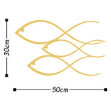 FISH - GOLD Wall Art-Metal Wall Art-[sale]-[design]-[modern]-Modern Furniture Deals